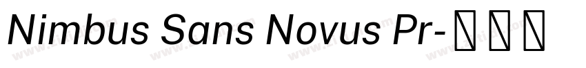 Nimbus Sans Novus Pr字体转换